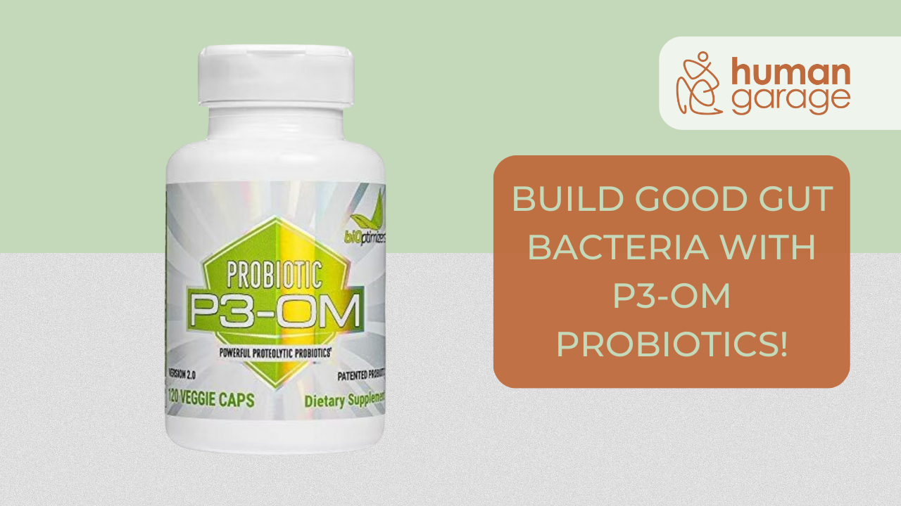 BUILD GOOD GUT BACTERIA WITH P3-OM PROBIOTICS